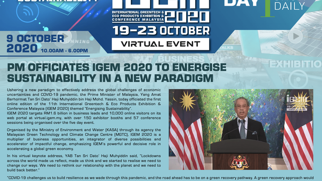 IGEM 2020 SHOW DAILIES DAY 1